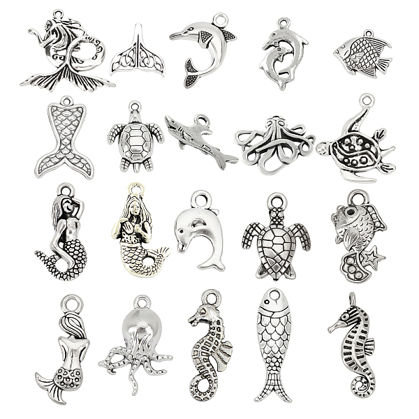 PandaHall SUNNYCLUE Tibetan Style Alloy Pendants, Ocean Theme, Mixed Shapes, Antique Silver, 24x21x4mm, 60pcs/box Alloy Mixed Shapes
PandaHall SUNNYCLUE Tibetan Style Alloy Pendants, Ocean Theme, Mixed Shapes, Antique Silver, 24x21x4mm, 60pcs/box Alloy Mixed Shapes