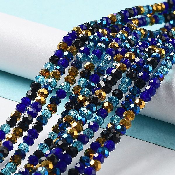 PandaHall Glass Beads Strands, Faceted, Rondelle, Medium Blue, 4x3mm, Hole: 0.4mm, about 123~127pcs/strand, 15.75~16.5 inch(40~42cm) Glass...
PandaHall Glass Beads Strands, Faceted, Rondelle, Medium Blue, 4x3mm, Hole: 0.4mm, about 123~127pcs/strand, 15.75~16.5 inch(40~42cm) Glass...