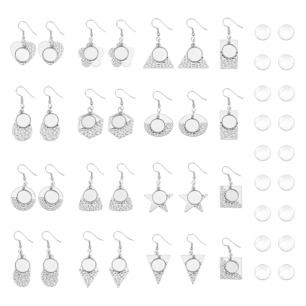 PandaHall 14 Pairs 14 Styles Glass Blank Dome Dangle Earrings, 304 Stainless Steel Earrings, Square & Hexagon & Rectangle & Teardrop &...
PandaHall 14 Pairs 14 Styles Glass Blank Dome Dangle Earrings, 304 Stainless Steel Earrings, Square & Hexagon & Rectangle & Teardrop &...