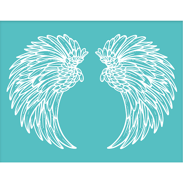 PandaHall Self-Adhesive Silk Screen Printing Stencil, for Painting on Wood, DIY Decoration T-Shirt Fabric, Turquoise, Wing Pattern, 28x22cm..., Green
PandaHall Self-Adhesive Silk Screen Printing Stencil, for Painting on Wood, DIY Decoration T-Shirt Fabric, Turquoise, Wing Pattern, 28x22cm..., Green
