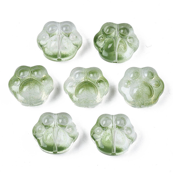 PandaHall Transparent Spray Painted Glass Beads, Bear Paw, Dark Sea Green, 13.5x15x8.5mm, Hole: 1mm Glass Bear
PandaHall Transparent Spray Painted Glass Beads, Bear Paw, Dark Sea Green, 13.5x15x8.5mm, Hole: 1mm Glass Bear