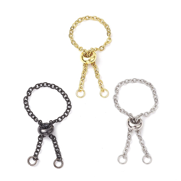 PandaHall Adjustable Stainless Steel Cable Chain Slider Ring Making, Adjustable Finger Ring Making, Mixed Color, Inner Diameter: 28mm...
PandaHall Adjustable Stainless Steel Cable Chain Slider Ring Making, Adjustable Finger Ring Making, Mixed Color, Inner Diameter: 28mm...