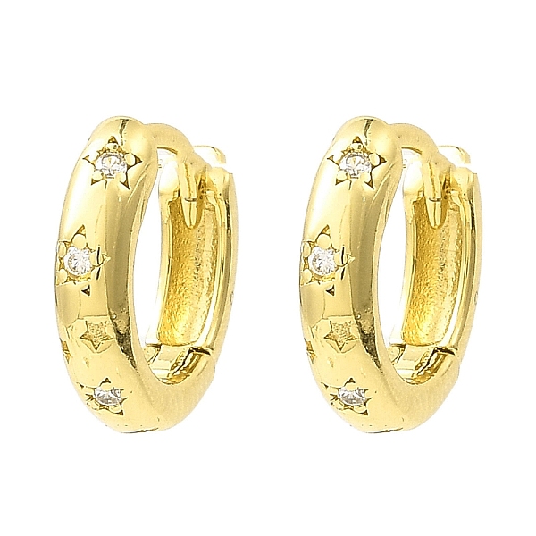 PandaHall Star Brass Hoop Earrings, with Clear Cubic Zirconia, Long-Lasting Plated, Lead Free & Cadmium Free, Real 18K Gold Plated, 13x3.5mm...
PandaHall Star Brass Hoop Earrings, with Clear Cubic Zirconia, Long-Lasting Plated, Lead Free & Cadmium Free, Real 18K Gold Plated, 13x3.5mm...