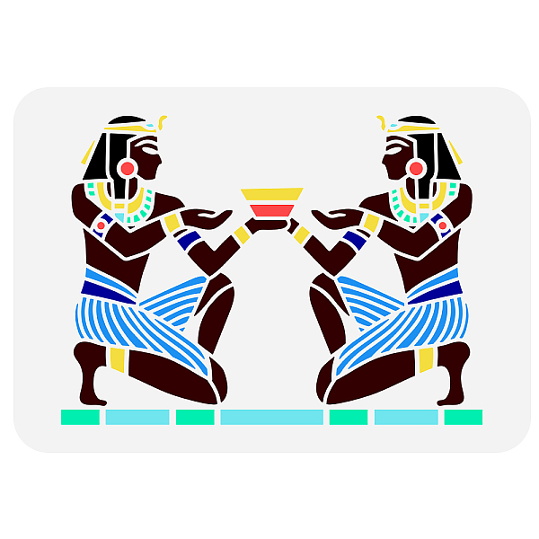PandaHall Plastic Drawing Painting Stencils Templates, for Painting on Scrapbook Fabric Tiles Floor Furniture Wood, Rectangle, Egypt Theme...
PandaHall Plastic Drawing Painting Stencils Templates, for Painting on Scrapbook Fabric Tiles Floor Furniture Wood, Rectangle, Egypt Theme...