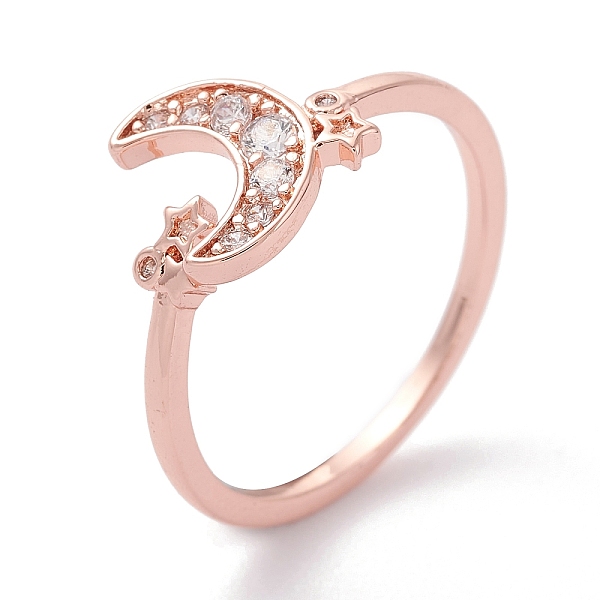 PandaHall Brass Micro Pave Clear Cubic Zirconia Cuff Rings, Open Rings, Moon with Star, Rose Gold, US Size 7 1/4(17.5mm) Brass+Cubic...
PandaHall Brass Micro Pave Clear Cubic Zirconia Cuff Rings, Open Rings, Moon with Star, Rose Gold, US Size 7 1/4(17.5mm) Brass+Cubic...
