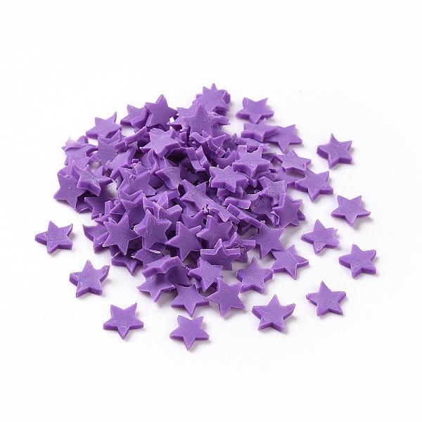 PandaHall Handmade Polymer Clay Cabochons, Star, Blue Violet, 5x5x1mm Polymer Clay Star
PandaHall Handmade Polymer Clay Cabochons, Star, Blue Violet, 5x5x1mm Polymer Clay Star
