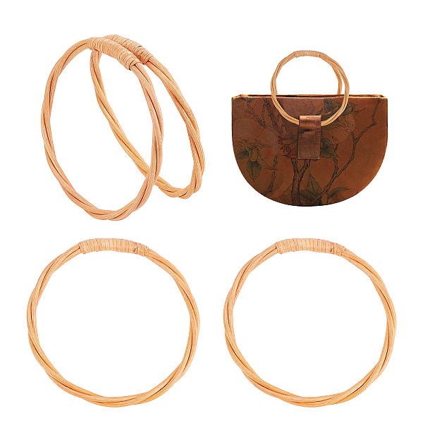 PandaHall 4Pcs Rattan Bag Handle, Ring, Bag Replacement Accessories, Sandy Brown, 143x151x14mm Wood
PandaHall 4Pcs Rattan Bag Handle, Ring, Bag Replacement Accessories, Sandy Brown, 143x151x14mm Wood