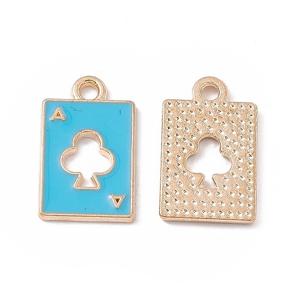 PandaHall Alloy Pendant, with Enamel, Rectangle with Ace of Spades Charm, Golden, Deep Sky Blue, 18x11x1mm, Hole: 1.8mm Alloy+Enamel...
PandaHall Alloy Pendant, with Enamel, Rectangle with Ace of Spades Charm, Golden, Deep Sky Blue, 18x11x1mm, Hole: 1.8mm Alloy+Enamel...