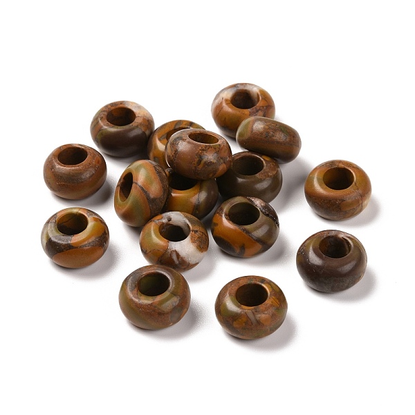 PandaHall Natural Bamboo Leaf Gemstone European Beads, Large Hole Beads, Rondelle, 14x7~8mm, Hole: 6mm Bamboo Leaf Stone Rondelle
PandaHall Natural Bamboo Leaf Gemstone European Beads, Large Hole Beads, Rondelle, 14x7~8mm, Hole: 6mm Bamboo Leaf Stone Rondelle