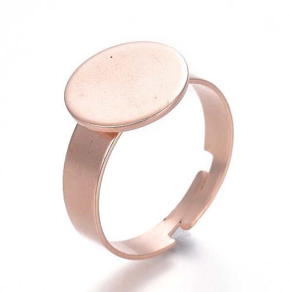 PandaHall Adjustable 201 Stainless Steel Finger Rings Components, Pad Ring Base Findings, Flat Round, Rose Gold, Tray: 12mm, 17.5mm 201...
PandaHall Adjustable 201 Stainless Steel Finger Rings Components, Pad Ring Base Findings, Flat Round, Rose Gold, Tray: 12mm, 17.5mm 201...