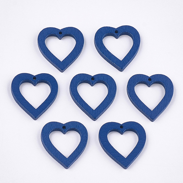PandaHall Painted Poplar Wood Pendants, Heart, Marine Blue, 25x23x3mm, Hole: 1.5mm Wood Heart Blue
PandaHall Painted Poplar Wood Pendants, Heart, Marine Blue, 25x23x3mm, Hole: 1.5mm Wood Heart Blue