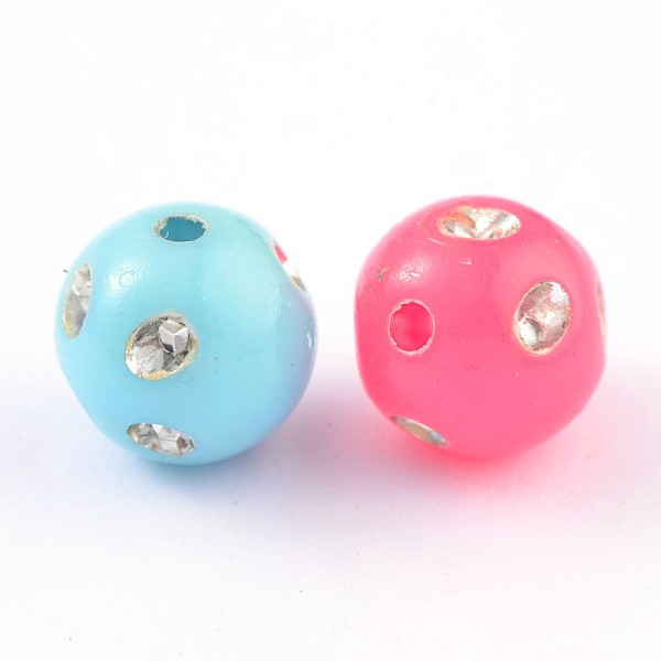 PandaHall Opaque Acrylic Beads, Metal Enlaced, Round, Mixed Color, 10mm, Hole: 2mm, about 1000pcs/500g Acrylic Round Multicolor
PandaHall Opaque Acrylic Beads, Metal Enlaced, Round, Mixed Color, 10mm, Hole: 2mm, about 1000pcs/500g Acrylic Round Multicolor