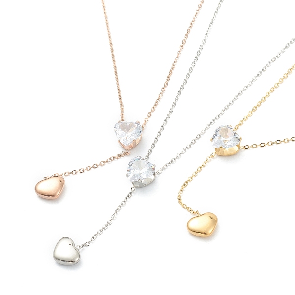 PandaHall 304 Stainless Steel Pendant Necklaces, with Cable Chains and Glass Rhinestone, Heart, Mixed Color, 15.74 inch(40cm) 304 Stainless...
PandaHall 304 Stainless Steel Pendant Necklaces, with Cable Chains and Glass Rhinestone, Heart, Mixed Color, 15.74 inch(40cm) 304 Stainless...