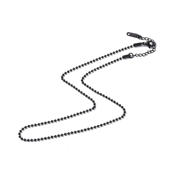 PandaHall 304 Stainless Steel Ball Chain Necklace for Men Women, Gunmetal, 15.91 inch(40.4cm) 304 Stainless Steel
PandaHall 304 Stainless Steel Ball Chain Necklace for Men Women, Gunmetal, 15.91 inch(40.4cm) 304 Stainless Steel