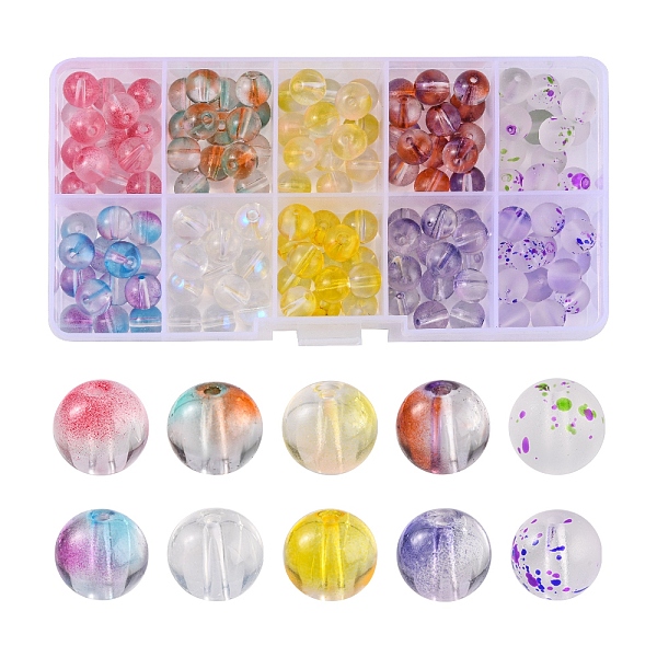 PandaHall 150Pcs 10 Colors Glass Beads, Round, Mixed Color, 8mm, Hole: 1.4mm, 15Pcs/color Glass Round Multicolor
PandaHall 150Pcs 10 Colors Glass Beads, Round, Mixed Color, 8mm, Hole: 1.4mm, 15Pcs/color Glass Round Multicolor