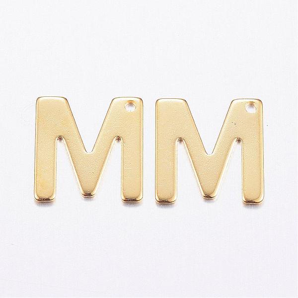 PandaHall 304 Stainless Steel Charms, Letter, Initial Charms, Real 18k Gold Plated, Letter.M, 11x6~12x0.8mm, Hole: 1mm 304 Stainless Steel...
PandaHall 304 Stainless Steel Charms, Letter, Initial Charms, Real 18k Gold Plated, Letter.M, 11x6~12x0.8mm, Hole: 1mm 304 Stainless Steel...