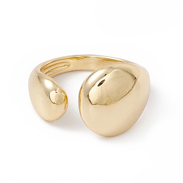 PandaHall Rack Plating Brass Teardrop Open Cuff Ring for Women, Cadmium Free & Nickel Free & Lead Free, Real 18K Gold Plated, US Size 7 1/2...
PandaHall Rack Plating Brass Teardrop Open Cuff Ring for Women, Cadmium Free & Nickel Free & Lead Free, Real 18K Gold Plated, US Size 7 1/2...