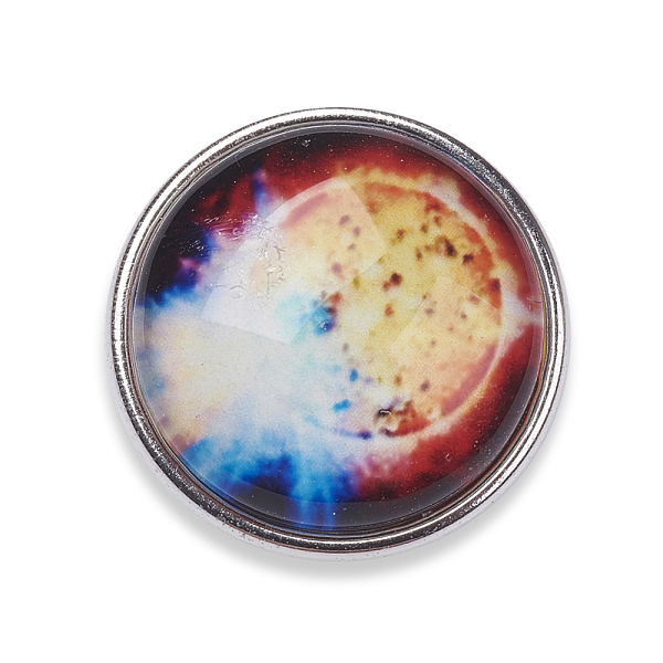 PandaHall Brass Buttons, Jewelry Snap Buttons, with Luminous Glass Cabochon, Starry Sky Pattern, Flat Round, Platinum, Colorful, 18x10mm...
PandaHall Brass Buttons, Jewelry Snap Buttons, with Luminous Glass Cabochon, Starry Sky Pattern, Flat Round, Platinum, Colorful, 18x10mm...