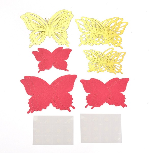 PandaHall 3D Plastic Wall Stickers, with Adhesive Tape, for Home Living Room Bedroom Wall Decorations, Butterfly, Cerise, 60~90x80~120x0.5mm..., Red
PandaHall 3D Plastic Wall Stickers, with Adhesive Tape, for Home Living Room Bedroom Wall Decorations, Butterfly, Cerise, 60~90x80~120x0.5mm..., Red
