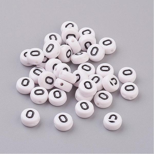 PandaHall Flat Round with Letter O Acrylic Beads, with Horizontal Hole, White & Black, Size: about 7mm in diameter, 4mm thick, hole: 1mm...
PandaHall Flat Round with Letter O Acrylic Beads, with Horizontal Hole, White & Black, Size: about 7mm in diameter, 4mm thick, hole: 1mm...