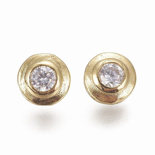 PandaHall Brass Micro Pave Cubic Zirconia Cabochons, Flat Round, Clear, Golden, 6x2mm, Pin: 1mm Brass+Cubic Zirconia Flat Round Clear
PandaHall Brass Micro Pave Cubic Zirconia Cabochons, Flat Round, Clear, Golden, 6x2mm, Pin: 1mm Brass+Cubic Zirconia Flat Round Clear