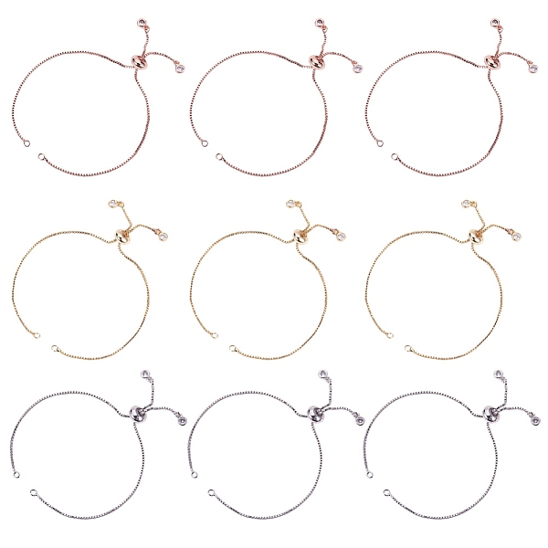 PandaHall UNICRAFTALE 12pcs 24cm 3 Colors Brass Slider Bracelets Making with Cubic Zirconia Long-Lasting Plated Adjustable Slider Chain..., White
PandaHall UNICRAFTALE 12pcs 24cm 3 Colors Brass Slider Bracelets Making with Cubic Zirconia Long-Lasting Plated Adjustable Slider Chain..., White