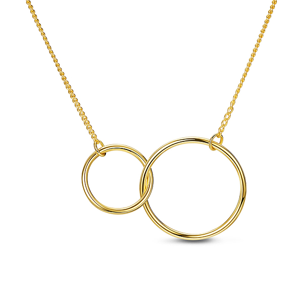 PandaHall SHEGRACE Trendy 925 Sterling Silver Necklace, with Interlocking Rings Pendant, Golden, 17.7 inch Sterling Silver
PandaHall SHEGRACE Trendy 925 Sterling Silver Necklace, with Interlocking Rings Pendant, Golden, 17.7 inch Sterling Silver
