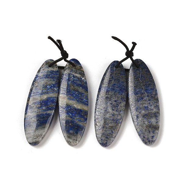 PandaHall 2Pcs Natural Lapis Lazuli Pendants, Gems Charms, Oval, 40x13x4mm, Hole: 1mm Lapis Lazuli Oval
PandaHall 2Pcs Natural Lapis Lazuli Pendants, Gems Charms, Oval, 40x13x4mm, Hole: 1mm Lapis Lazuli Oval