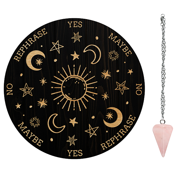 PandaHall AHADEMAKER 1Pc Cone/Spike/Pendulum Natural Rose Quartz Stone Pendants, 1Pc 304 Stainless Steel Cable Chain Necklaces, 1Pc PVC...
PandaHall AHADEMAKER 1Pc Cone/Spike/Pendulum Natural Rose Quartz Stone Pendants, 1Pc 304 Stainless Steel Cable Chain Necklaces, 1Pc PVC...