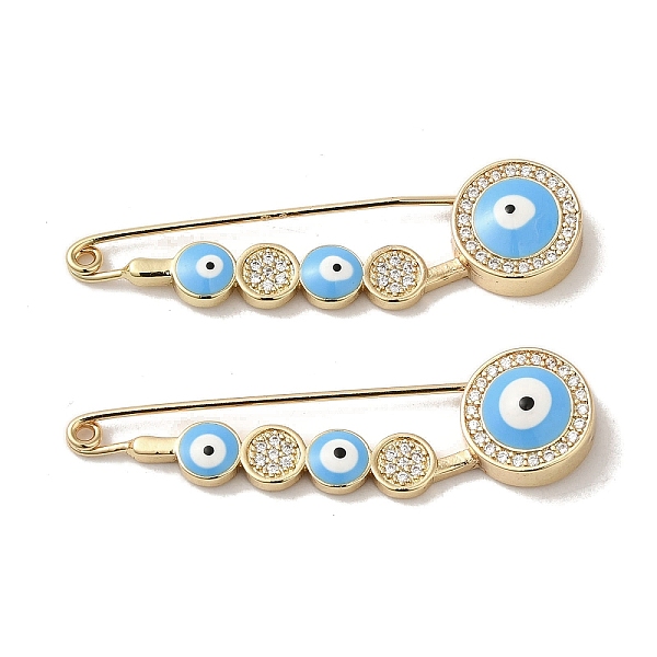 PandaHall Real 18K Gold Plated Brass with Rhinestone Brooches, Enamel Pins, Evil Eye, 11.5x43.5x5.5mm Brass Evil Eye
PandaHall Real 18K Gold Plated Brass with Rhinestone Brooches, Enamel Pins, Evil Eye, 11.5x43.5x5.5mm Brass Evil Eye
