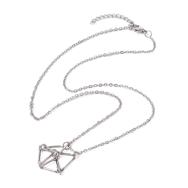 PandaHall 201 Stainless Steel Macrame Pouch Empty Stone Holder for Pendant Necklaces Making, with 304 Stainless Steel Cable Chains & Lobster...
PandaHall 201 Stainless Steel Macrame Pouch Empty Stone Holder for Pendant Necklaces Making, with 304 Stainless Steel Cable Chains & Lobster...