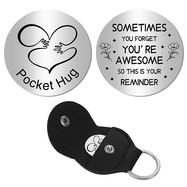 PandaHall CREATCABIN 1Pc 201 Stainless Steel Commemorative Coins, Pocket Hug Coin, Inspirational Quote Coin, Flat Round, Stainless Steel...
PandaHall CREATCABIN 1Pc 201 Stainless Steel Commemorative Coins, Pocket Hug Coin, Inspirational Quote Coin, Flat Round, Stainless Steel...