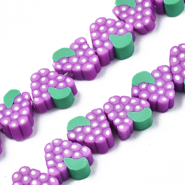PandaHall Autumn Theme Handmade Polymer Clay Bead Strands, Grape Slice, Orchid, 9~11.5x8~11x4mm, Hole: 1.6mm, about 36~40pcs/strand, 12.60..., Purple
PandaHall Autumn Theme Handmade Polymer Clay Bead Strands, Grape Slice, Orchid, 9~11.5x8~11x4mm, Hole: 1.6mm, about 36~40pcs/strand, 12.60..., Purple