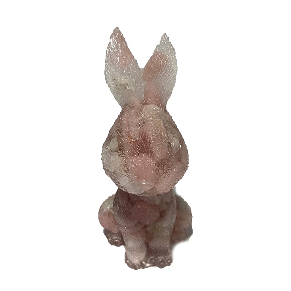 PandaHall Resin Rabbit Display Decoration, with Natural Pink Opal Chips Inside for Home Office Desk Decoration, 45x50x95mm Pink Opal Rabbit
PandaHall Resin Rabbit Display Decoration, with Natural Pink Opal Chips Inside for Home Office Desk Decoration, 45x50x95mm Pink Opal Rabbit