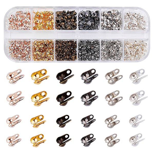 PandaHall Iron Bead Tips, Calotte Ends, Clamshell Knot Cover, Mixed Color, about 1320pcs/box Iron
PandaHall Iron Bead Tips, Calotte Ends, Clamshell Knot Cover, Mixed Color, about 1320pcs/box Iron