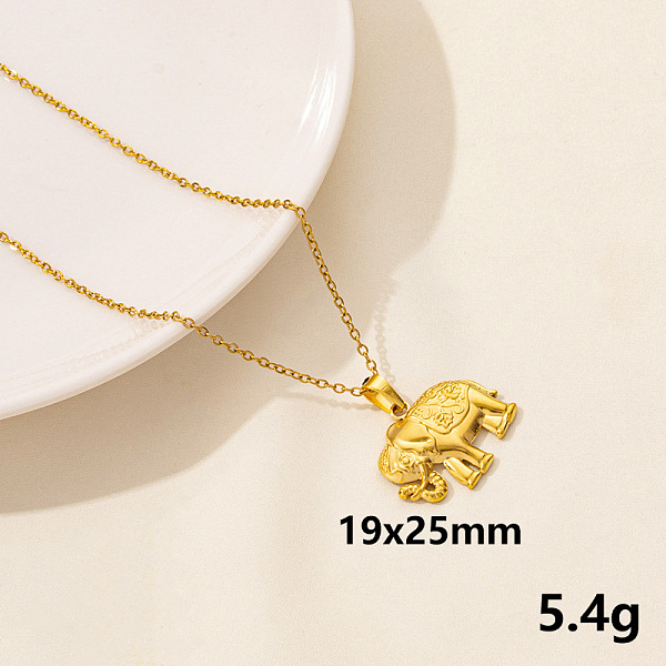 PandaHall Animal Stainless Steel Elephant Pendant Necklace for Women, Trendy Lock Chain Jewelry Stainless Steel Elephant
PandaHall Animal Stainless Steel Elephant Pendant Necklace for Women, Trendy Lock Chain Jewelry Stainless Steel Elephant