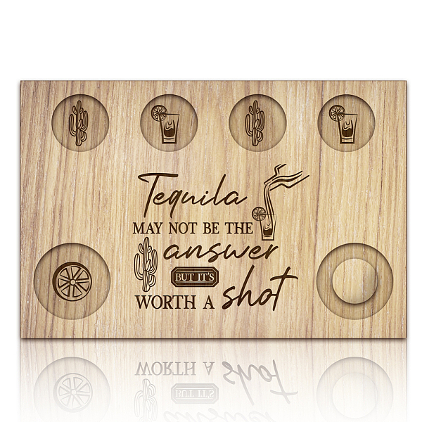 PandaHall Wood Shot Glasses Tray, Wine Cup Holder, Rectangle, Cactus, 200x300x12.5mm Wood Cactus
PandaHall Wood Shot Glasses Tray, Wine Cup Holder, Rectangle, Cactus, 200x300x12.5mm Wood Cactus