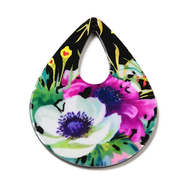 PandaHall 3D Printed Acrylic Pendants, for DIY Earring Necklace Making, Teardrop with Flower, Teardrop, 51.5x39.5x2mm, Hole: 2mm Acrylic...
PandaHall 3D Printed Acrylic Pendants, for DIY Earring Necklace Making, Teardrop with Flower, Teardrop, 51.5x39.5x2mm, Hole: 2mm Acrylic...