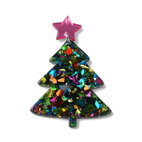 PandaHall Christmas Acrylic Big Pendants, Christmas Tree, Colorful, 51mm, Hole: 1.2mm Acrylic Christmas Tree
PandaHall Christmas Acrylic Big Pendants, Christmas Tree, Colorful, 51mm, Hole: 1.2mm Acrylic Christmas Tree