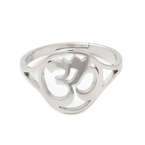 PandaHall 304 Stainless Steel Yoga Adjustable Ring for Women, Stainless Steel Color, Inner Diameter: 16.4mm 304 Stainless Steel
PandaHall 304 Stainless Steel Yoga Adjustable Ring for Women, Stainless Steel Color, Inner Diameter: 16.4mm 304 Stainless Steel