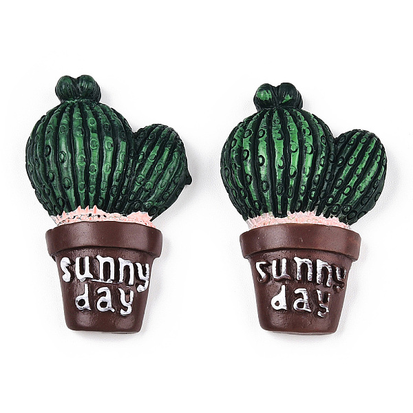 PandaHall Opaque Resin Decoden Cabochons, Sunny Day Potted Cactus, Dark Green, 39.5x24.5x8.5mm Resin Cactus
PandaHall Opaque Resin Decoden Cabochons, Sunny Day Potted Cactus, Dark Green, 39.5x24.5x8.5mm Resin Cactus