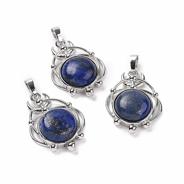 PandaHall Natural Lapis Lazuli Dyed Pendants, Half Round Charms, with Rack Plating Platinum Tone Brass Planet, 34x25x8mm, Hole: 8x5mm Lapis...
PandaHall Natural Lapis Lazuli Dyed Pendants, Half Round Charms, with Rack Plating Platinum Tone Brass Planet, 34x25x8mm, Hole: 8x5mm Lapis...