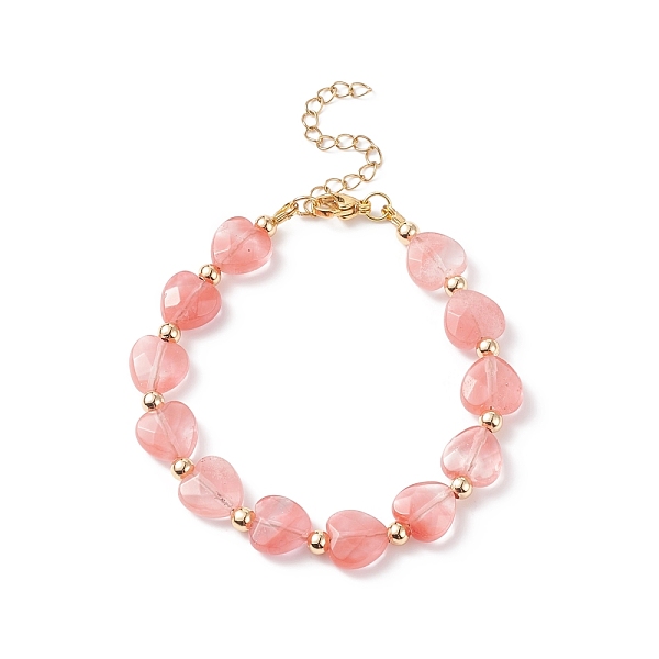 PandaHall Synthetic Cherry Quartz Glass Heart Beaded Bracelet, Gemstone Jewelry for Women, 7-3/8 inch(18.7cm) Cherry Quartz Glass
PandaHall Synthetic Cherry Quartz Glass Heart Beaded Bracelet, Gemstone Jewelry for Women, 7-3/8 inch(18.7cm) Cherry Quartz Glass