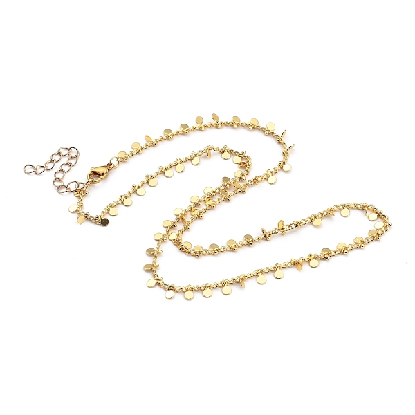 PandaHall Brass Curb Chain Necklaces, with Brass Flat Round Charms and 304 Stainless Steel Lobster Claw Clasps, Golden, 17.91 inch(45.5cm)...
PandaHall Brass Curb Chain Necklaces, with Brass Flat Round Charms and 304 Stainless Steel Lobster Claw Clasps, Golden, 17.91 inch(45.5cm)...