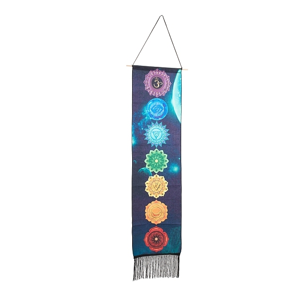 PandaHall Chakra Theme Linen Wall Hanging Tapestry, Vertical Tapestry, with Tassel, Wood Rod & Iron Traceless Nail & Cord, for Home...
PandaHall Chakra Theme Linen Wall Hanging Tapestry, Vertical Tapestry, with Tassel, Wood Rod & Iron Traceless Nail & Cord, for Home...