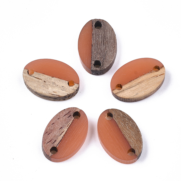 PandaHall Resin & Walnut Wood Links connectors, Oval, Coral, 15.5x10.5x3~3.5mm, Hole: 1.8mm Resin+Wood Oval Red
PandaHall Resin & Walnut Wood Links connectors, Oval, Coral, 15.5x10.5x3~3.5mm, Hole: 1.8mm Resin+Wood Oval Red