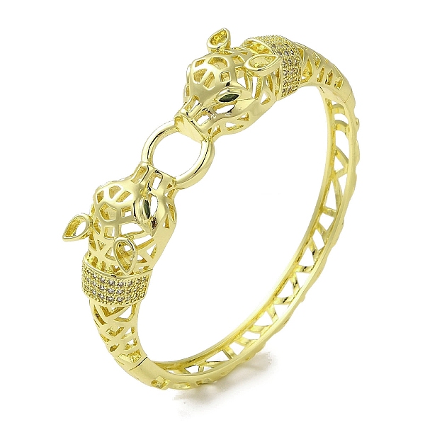 PandaHall Brass Pave Clear & Green Cubic Zirconia Leopard Hinged Hollow Bangle for Women, Real 18K Gold Plated, Inner Diameter: 2-1/4x2-3/8...
PandaHall Brass Pave Clear & Green Cubic Zirconia Leopard Hinged Hollow Bangle for Women, Real 18K Gold Plated, Inner Diameter: 2-1/4x2-3/8...