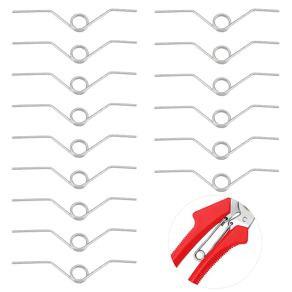 PandaHall BENECREAT 16Pcs High Carbon Steel Torsion Spring, Stainless Steel Color, 111x20x6mm, Hole: 12.5mm Carbon Steel
PandaHall BENECREAT 16Pcs High Carbon Steel Torsion Spring, Stainless Steel Color, 111x20x6mm, Hole: 12.5mm Carbon Steel
