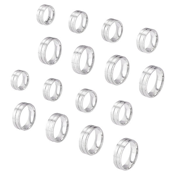 PandaHall UNICRAFTALE 16pcs Stainless Steel Grooved Finger Ring 8 Sizes Laser Inscription Blank Core Ring Hypoallergenic Metal Ring for...
PandaHall UNICRAFTALE 16pcs Stainless Steel Grooved Finger Ring 8 Sizes Laser Inscription Blank Core Ring Hypoallergenic Metal Ring for...