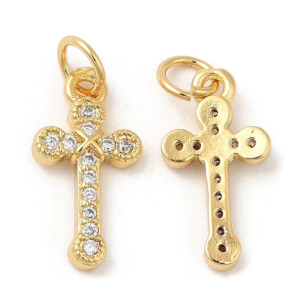 PandaHall Brass with Cubic Zirconia Pendants, Long-Lasting Plated, Lead Free & Cadmium Free, Cross, Real 18K Gold Plated, 16x8x2.5mm..., Clear
PandaHall Brass with Cubic Zirconia Pendants, Long-Lasting Plated, Lead Free & Cadmium Free, Cross, Real 18K Gold Plated, 16x8x2.5mm..., Clear